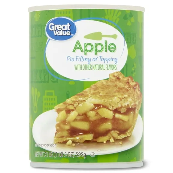 Great Value Apple Pie Filling or Topping, 21 oz $2.32 11.0 ¢/oz