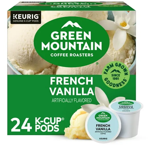 Green Mountain Coffee Roasters, French Vanilla Light Roast K-Cup Coffee Pods, 24 Count $15.57 $1.38/oz