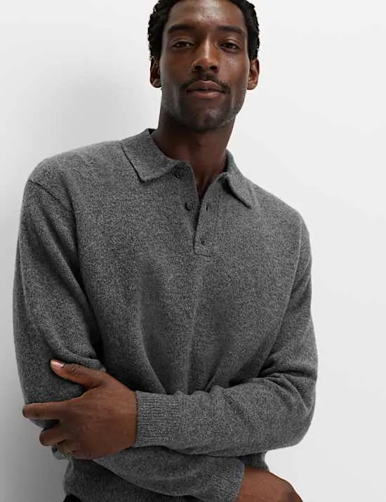 Supersoft Polo Neck Jumper with Wool