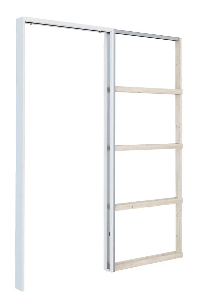 KARM SKYVEDØR 4" 82,6X204 HVIT POCKET