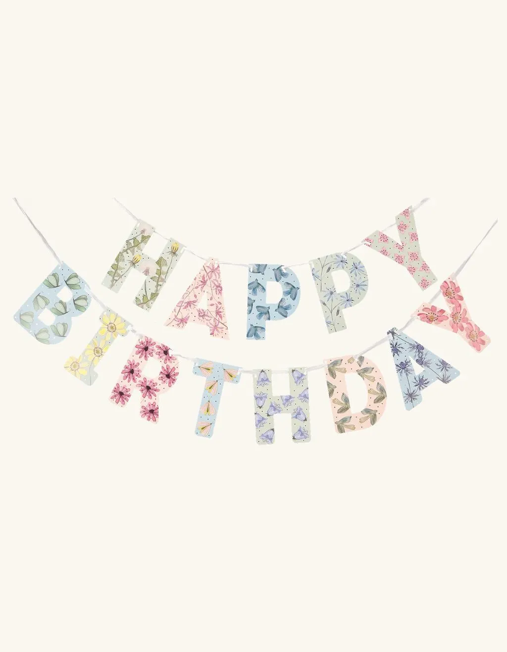 Papiergirlande „Happy birthday“