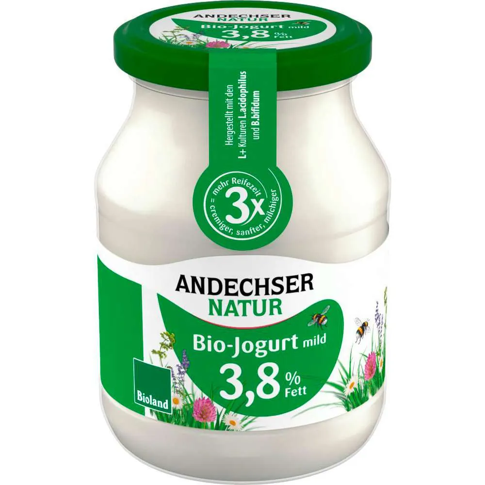 Andechser Bio Joghurt, Natur mild