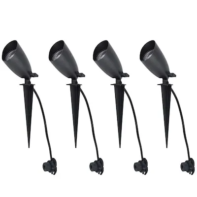 60 -Lumens 1 -Watt Black Warm White Solar LED Spot light