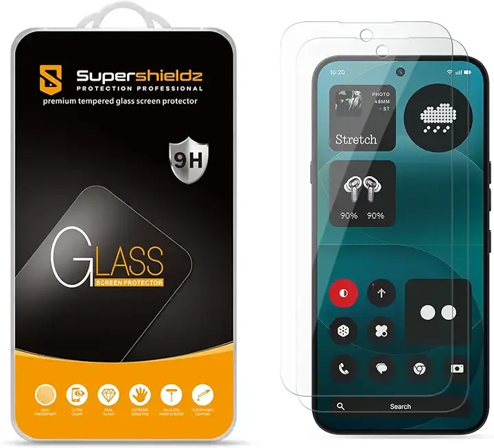 Supershieldz (2 Pack) Designed for Nothing Phone (4a Pro) Tempered Glass Screen Protector, Anti Scratch, Bubble Free