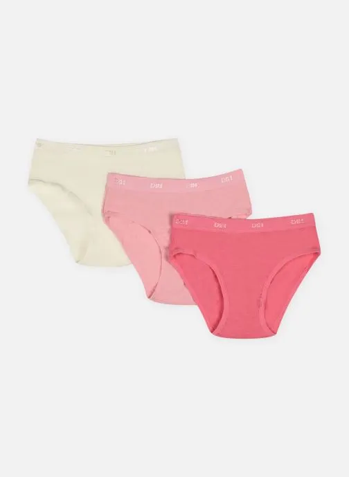 Ondergoed Ecodim Slip Les Pockets Fille X3 meisjes meerkleurig