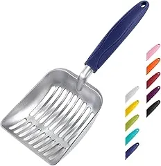 WePet Cat Litter Scoop, Aluminum Alloy Sifter,…