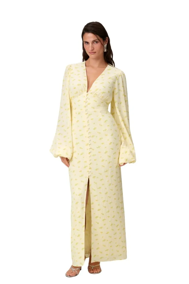 Positano Dress - Pastel Yellow