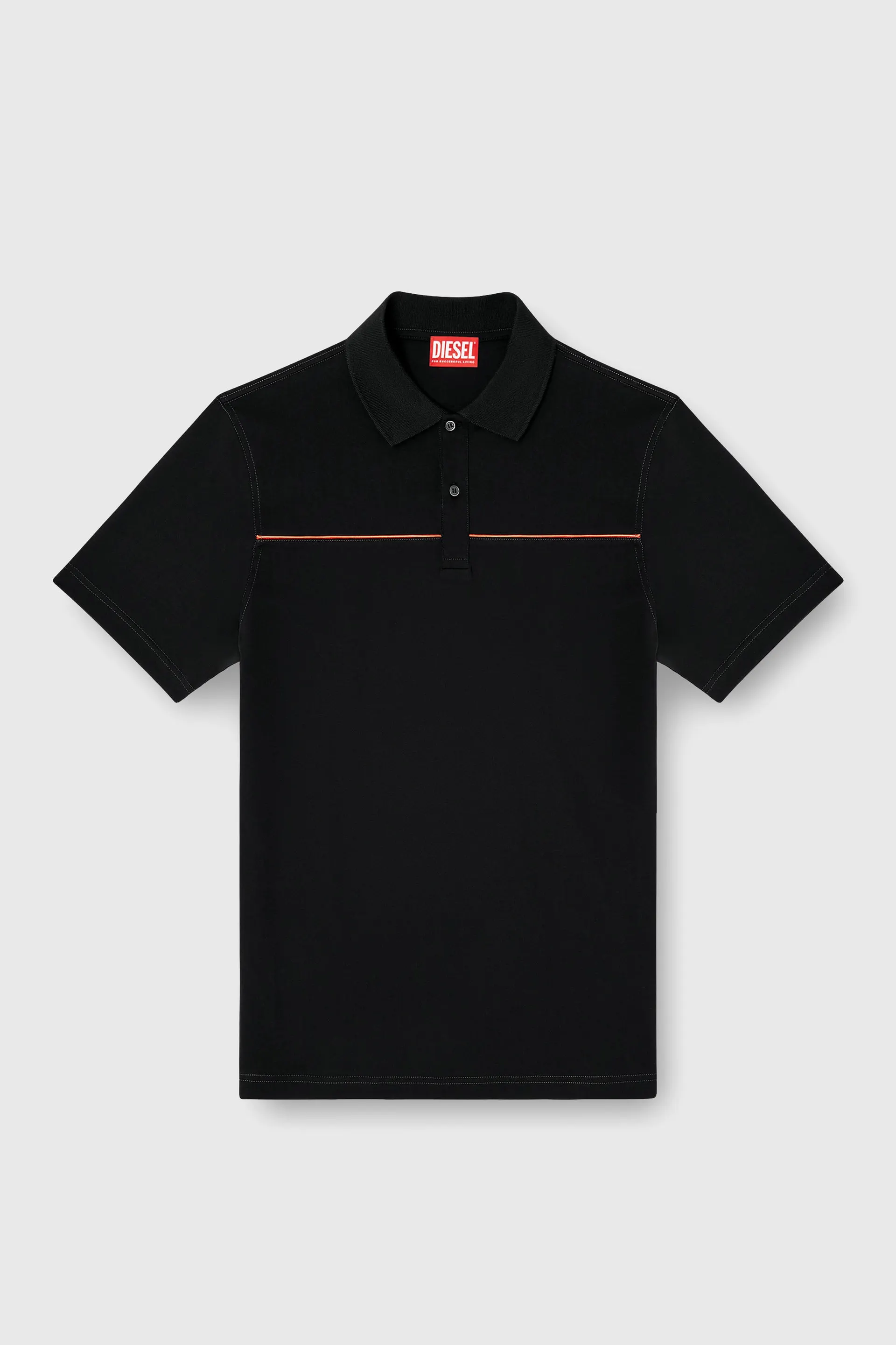 Polo shirt with contrast piping