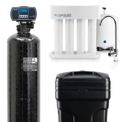 Aquasure Whole House Water Softener/Reverse Osmosis Drinking Water Filter Bundle w/4...