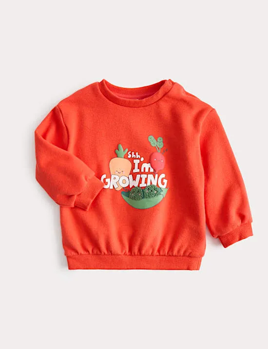 Cotton Rich I Am Growing Sweatshirt (0-5 Years)