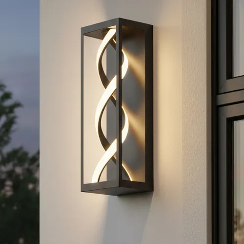 Patriot Lighting® Sabina Matte Black LED Outdoor Wall Light