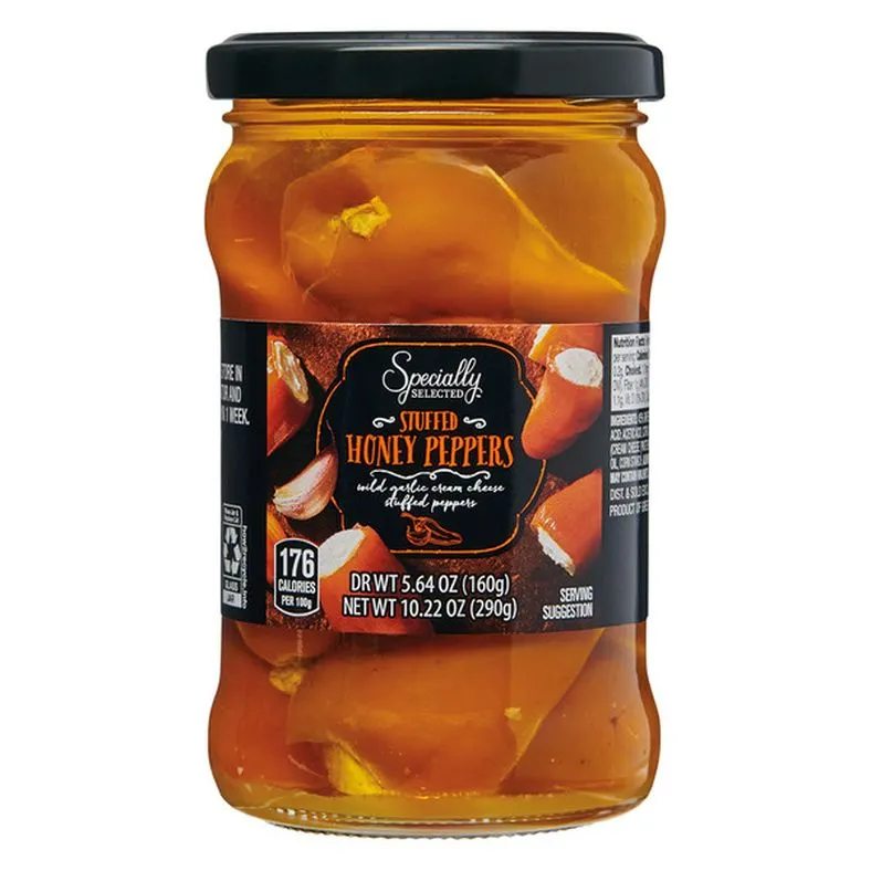 Specially Selected Stuffed Honey Peppers with Garlic Cream Cheese