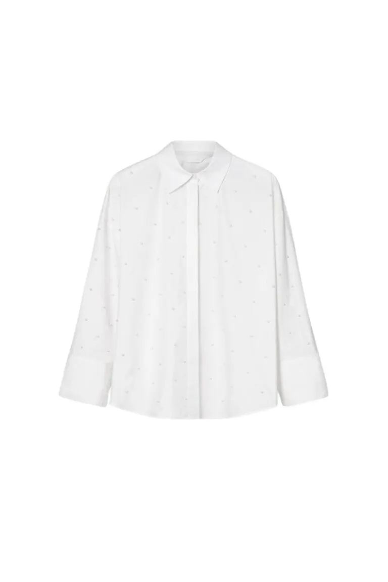 Nell Pearl Shirt - Hvit