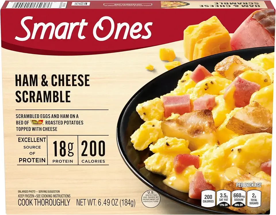 Smart Ones Ham & Cheese Scramble Frozen Meal, 6.49 oz Box