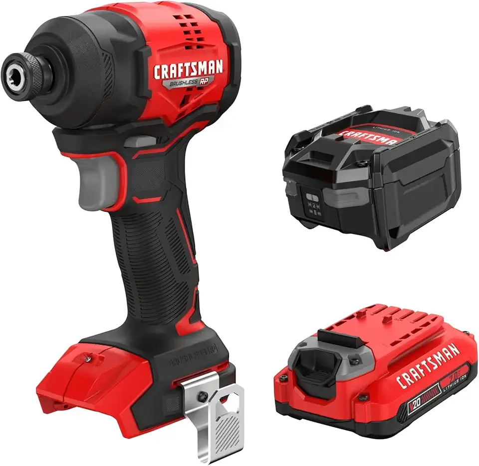 CRAFTSMAN V20 BRUSHLESS RP Compact Impact Driver Kit (CMCF811D1)