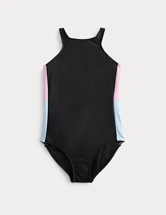 Colour Block Sports Period Swimsuit (8-16 Years)