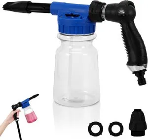(Blu) Pistola a Schiuma 1000ML, Cannone Schiuma Auto, multifunzione, Pistola a Schiuma per la Pulizia dell'Auto per Pulire i Giardini delle Auto
