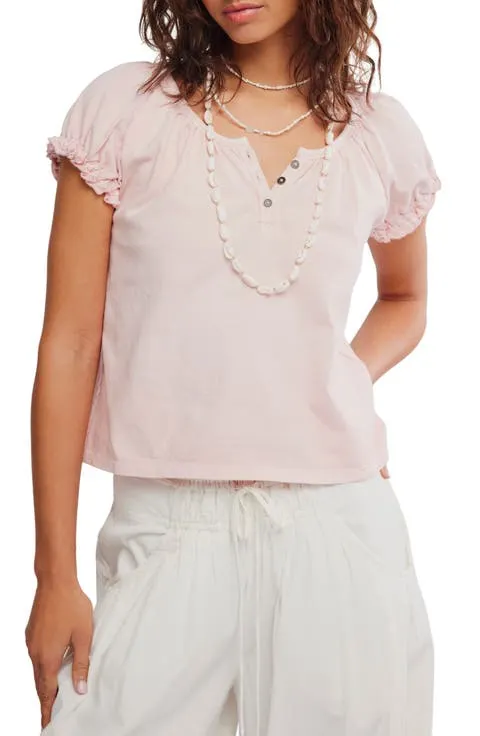 Free People Issa Puff Sleeve Top