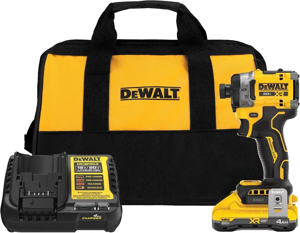 20V MAX XR Brushless Cordless 3-Speed High Torque 1/4 in. Impact Driver Kit with XR POWERPACK and Charger (DCF860QQ1)