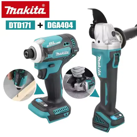 2026 Makita DTD173/DGA404 18V Brushless Cordless Impact Driver Rechargeable Drill Screwdriver Power Tool Kit