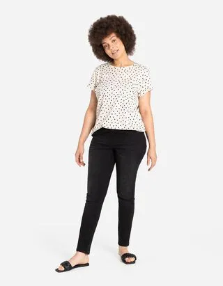 Jeggings - Passanti per cintura - nero