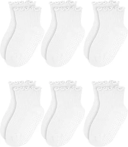 Sooneeya Baby Ruffle Socks Toddler Girls Non-Slip Ankle…