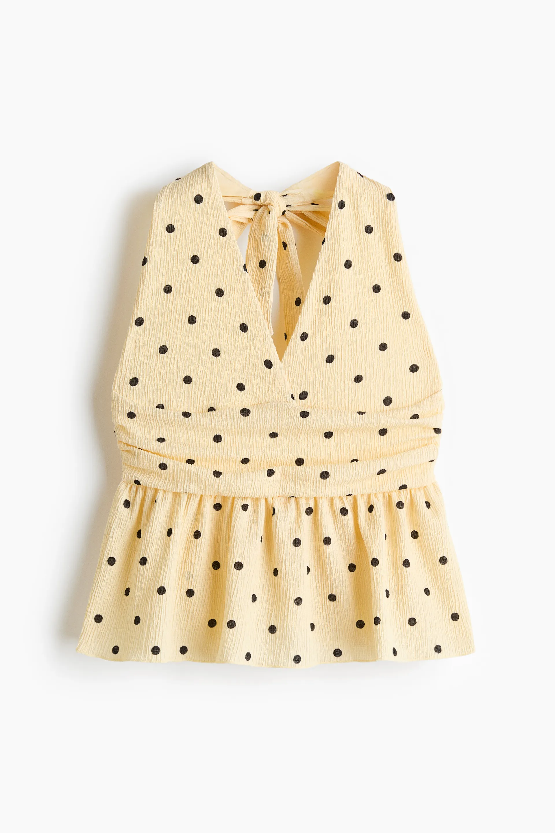 Peplum halterneck top