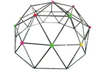 Kinder Klettergerüst Dome Climber Outdoor Klettergestell Metall 280 x 280 x 140 cm