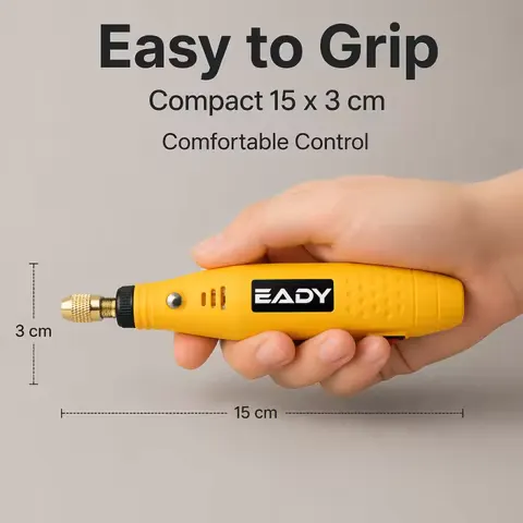 EADY 12V EU Plug Cordless Rotary Tool Kit – Mini Electric Drill Set for Engraving, Polishing, Grinding, DIY Keychain Making