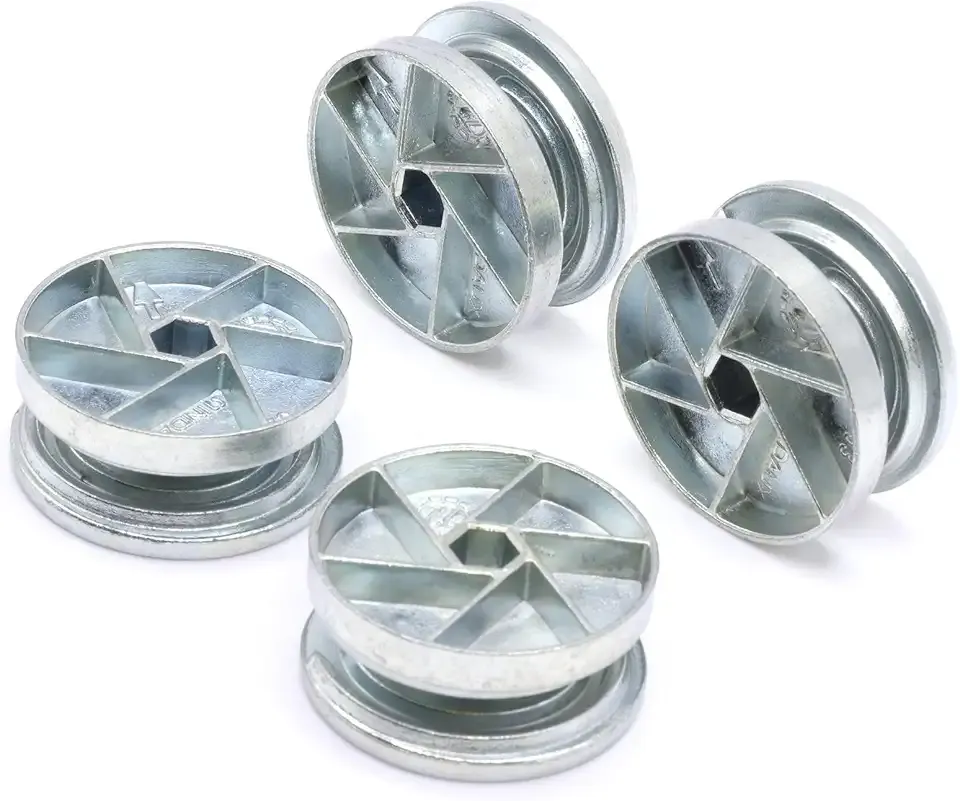 Bed Frame Cam Wheel Locks Compatible with IKEA Part 114670 (MALM, SONGESAND, BRIMNES) (Pack of 4)