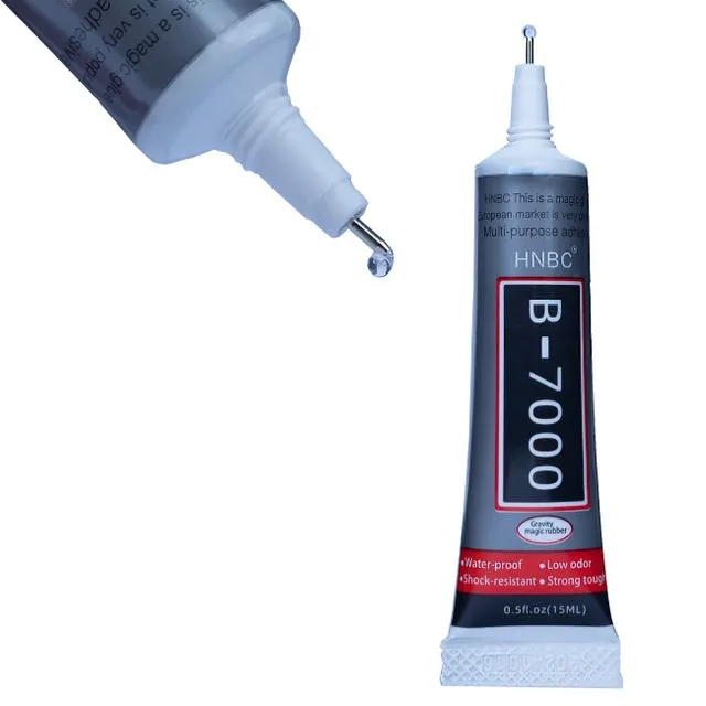 Colla Universale B-7000 15ml – Precisione e Durata | Multiuso: Elettronica, Gioielli, Ceramica | Resistente all'Acqua e Temperatura