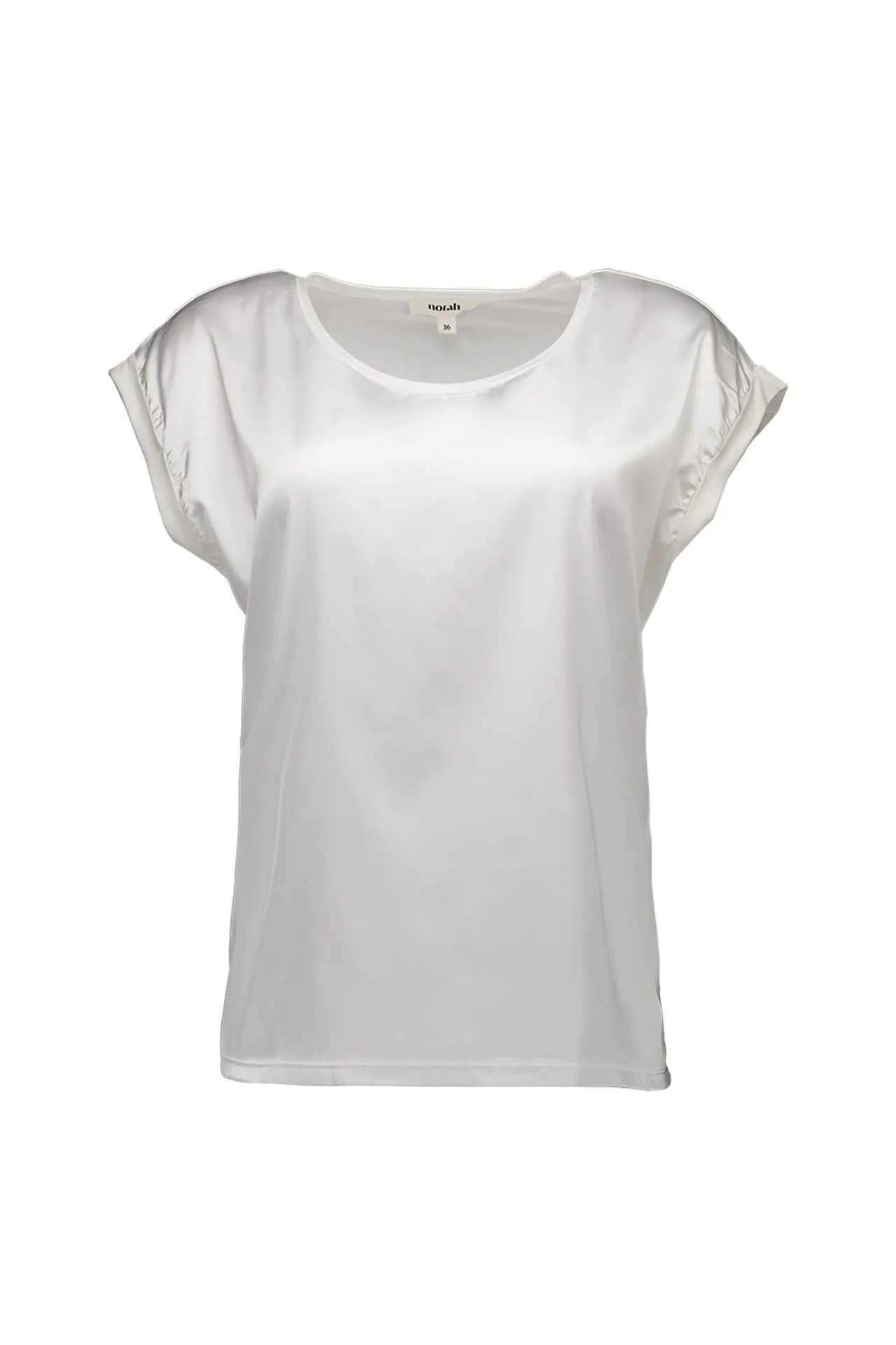 Off-white shirt met glans