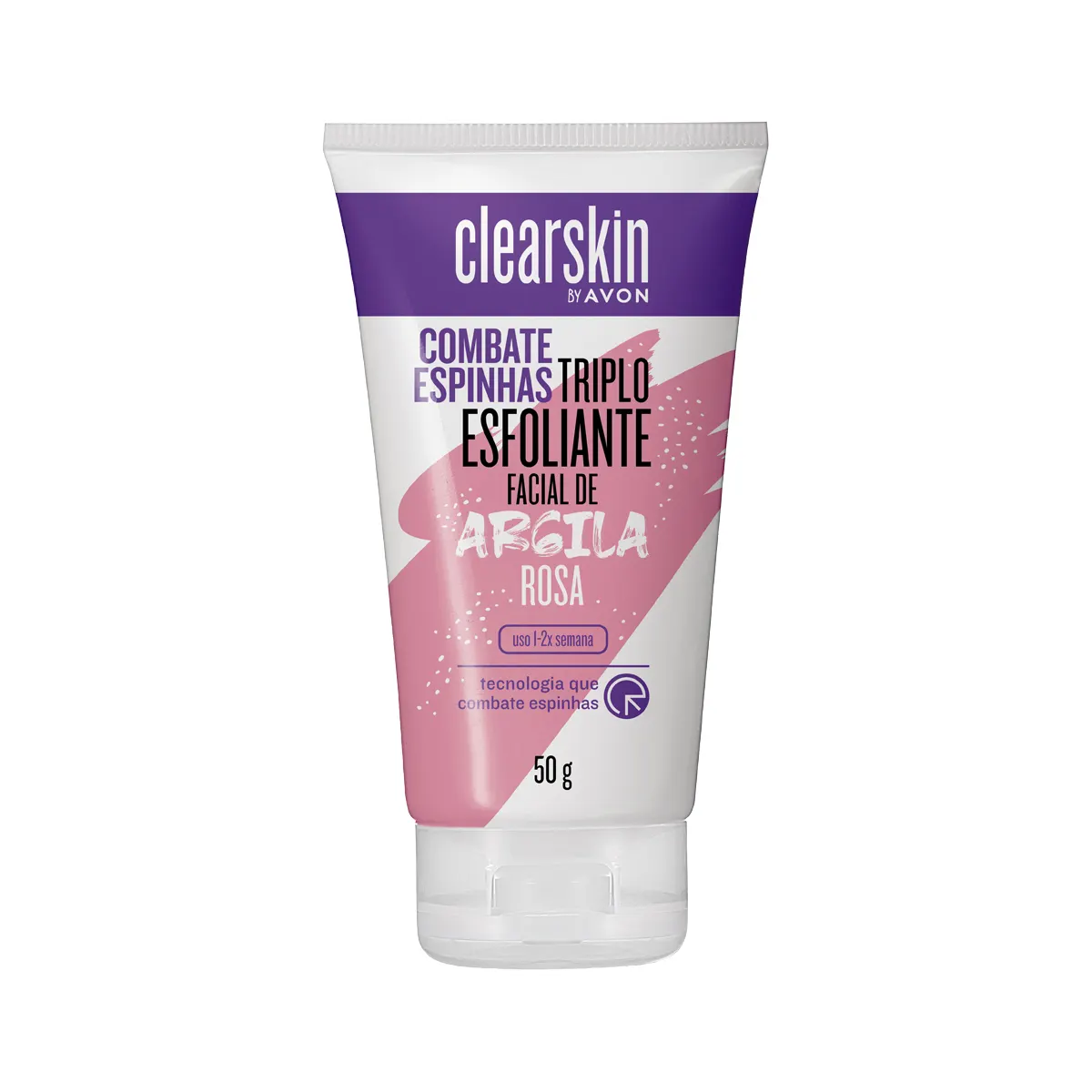 Clearskin Esfoliante Facial Tripla Ação Com Argila Rosa