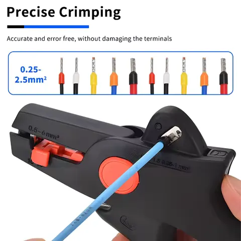 FS-D5 Series Automatic Crimping Wire Stripper Pliers Electrician Tool Cable Peeling Cutter Hand Tool
