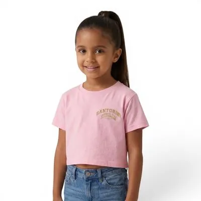 Playera Fantastic Niña Estampado Santorini Italia