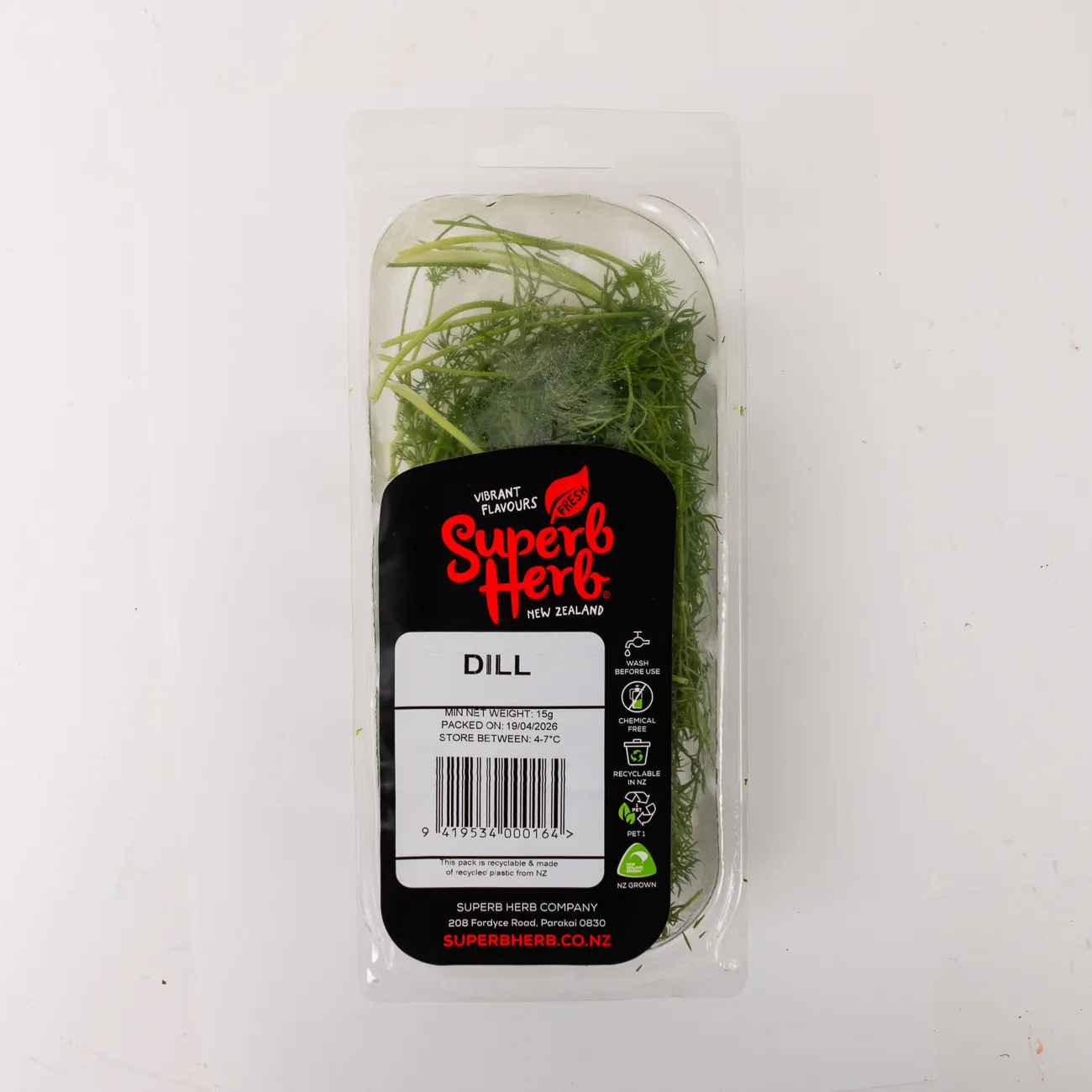 superb herbs dill prepack 15g