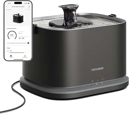 PETLIBRO Upgrade Cat Water Fountain Stainless Steel Tray,…