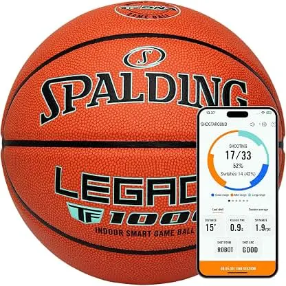 Spalding Legacy TF1000 Smart Basketball with App – Premiu…