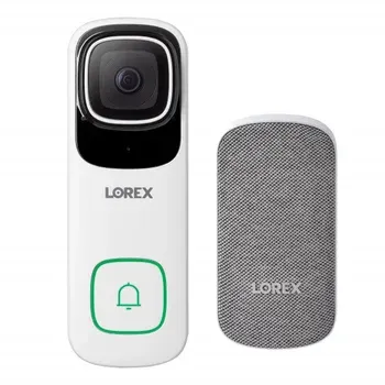 Lorex 4K Wired Video Doorbell with Wi-Fi Chimebox