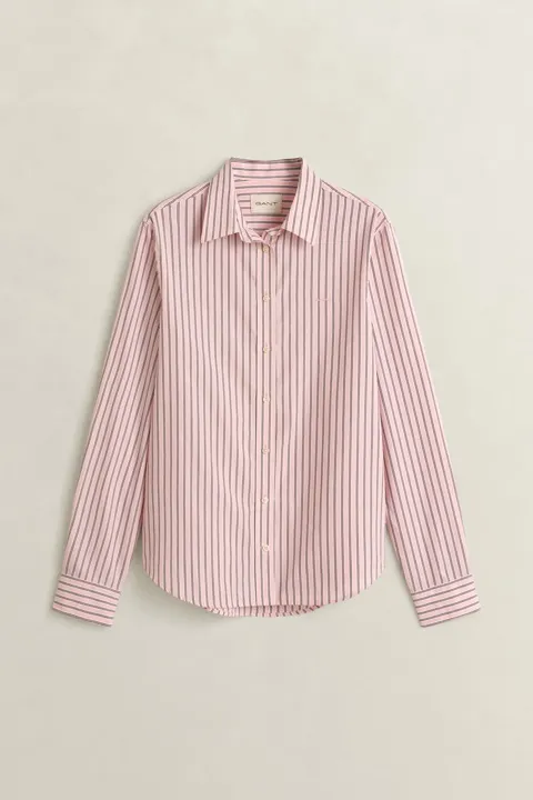 Stripete Poplin Skjorte i Regular-Fit