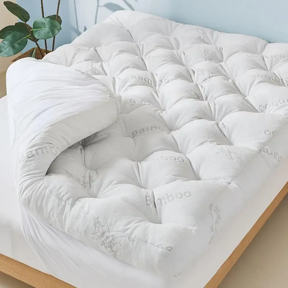 5 Inch Cooling Bamboo Mattress Topper King Size,78x80 in