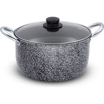 Pentola 2 manici con coperchio in vetro Linea Maxima