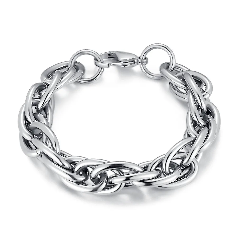 Armband in edelstaal, schakels