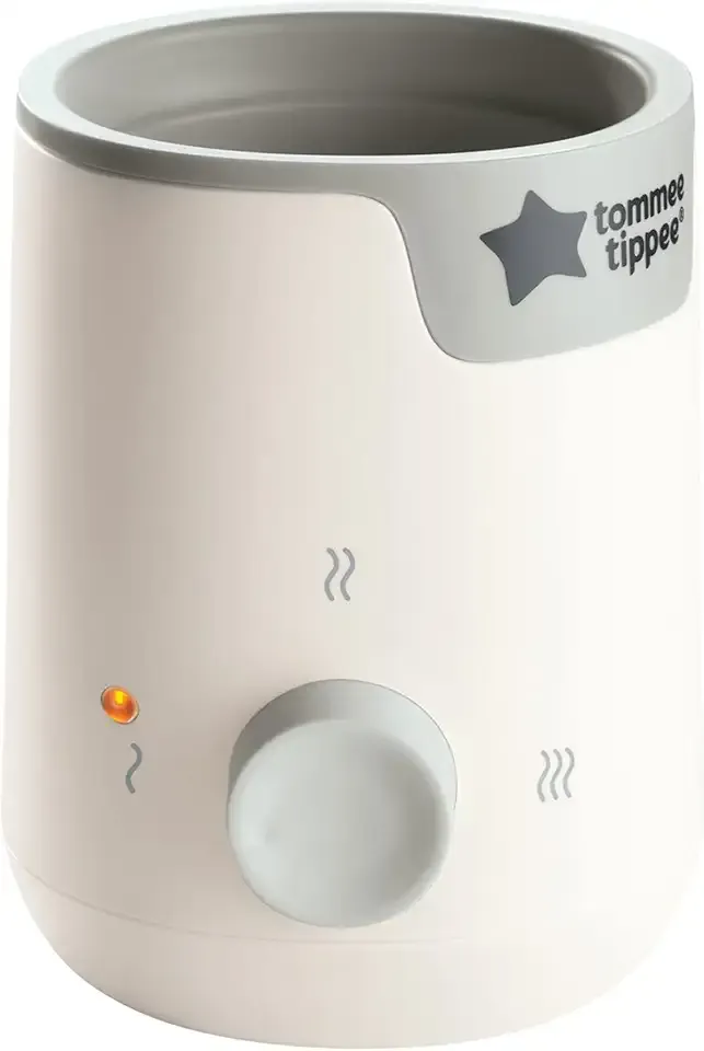 Tommee Tippee Easiwarm Bottle Warmer, Warms Breast Milk and Formula Bottles to Body Temperature in Minutes, Automatic Timer, One-Dial Operation, White