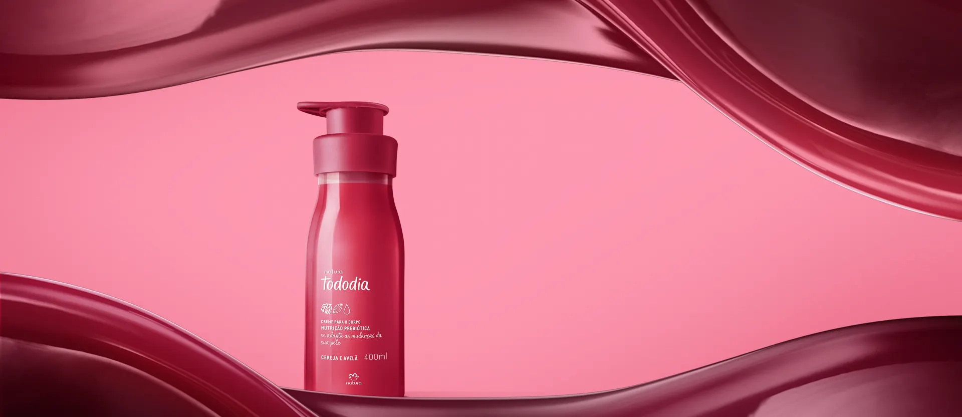 Creme Desodorante Nutritivo para o Corpo Tododia Cereja e Avelã