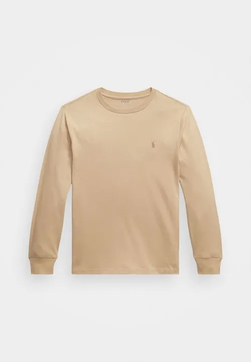 COTTON JERSEY LONG-SLEEVE T-SHIRT - Topper langermet - vintage khaki