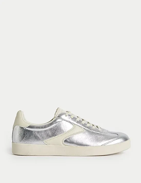 Leather Cupsole Side Detail Trainers
