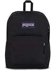 JanSport SuperBreak One Backpacks - Durable, Lightweight Bookbag with 1 Main Compartment, Front Utility Pocket with Built-in Organizer - Premium Backpack, Black