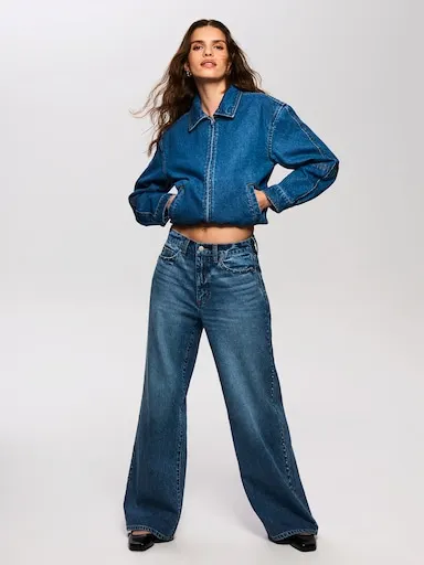 Just Jeans Originals Stevie Adjustable Waist Wide Leg Jeans