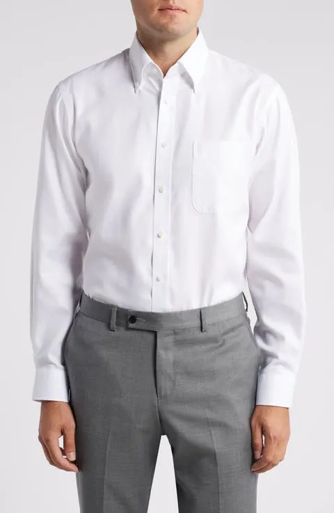 Traditional Fit Cotton Oxford Non-Iron Dress Shirt (Regular, Big & Tall)
